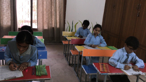 1- On 28-Aug-2023, children at the SKF Learning Center started their 2nd term exam week.