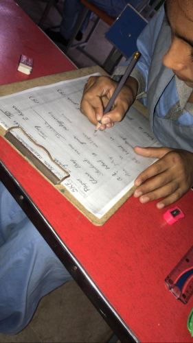 3- On 28-Aug-2023, children at the SKF Learning Center started their 2nd term exam week.