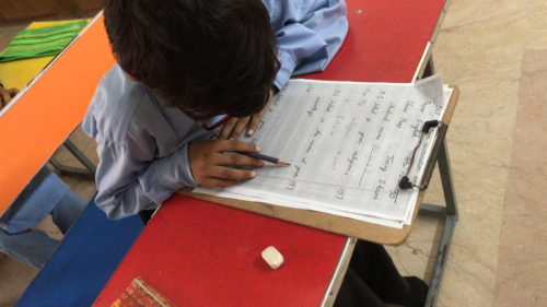 4- On 28-Aug-2023, children at the SKF Learning Center started their 2nd term exam week.