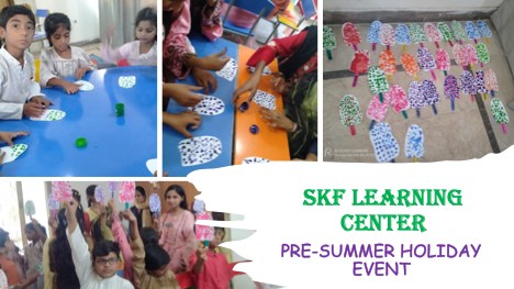 SKF children enjoyed a day of fun activities, games and a pizza party before the SKF Learning Center closed for two months summer holidays.
