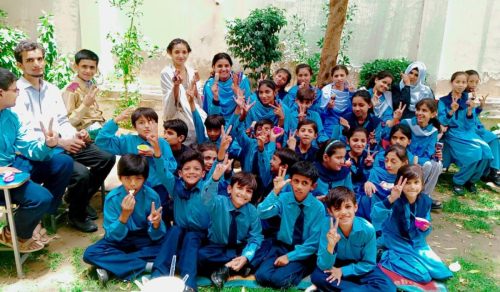 May 29th on the last day of classes before the start of the summer break an "Ice Cream event" was held at the SKF Multan Learning Center.Students got to choose their favorite flavors of Ice Cream. Teachers and staff also joined. The event brought joy and excitement for the students and they thanked the kindness and generosity of SKF donors.
