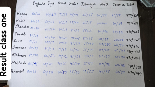 All the 16 children performed well in their tests.