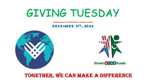 This Giving Tuesday, December 3rd your generous support to Street Kids Funds (SKF) will help to empower the kids at the SKF Learning Centers to learn, grow and thrive with the education they deserve and opening doors to brighter futures and limitless possibilities!